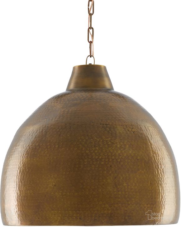 The appearance of Earthshine Large Brass Pendant designed by Currey & Company in the modern / contemporary interior design. This brass piece of furniture  was selected by 1StopBedrooms from Earthshine Collection to add a touch of cosiness and style into your home. Sku: 9000-0425. Product Type: Pendant Lighting. Material: Brass. Image1