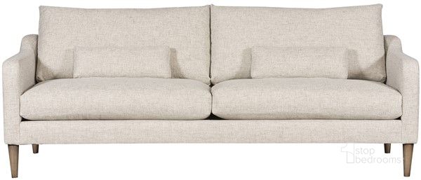 The appearance of Ease Sofa In Linen designed by Vanguard Furniture in the modern / contemporary interior design. This linen piece of furniture  was selected by 1StopBedrooms from Ease Collection to add a touch of cosiness and style into your home. Sku: T2V150-2S. Product Type: Sofa. Material: Upholstery. Image1