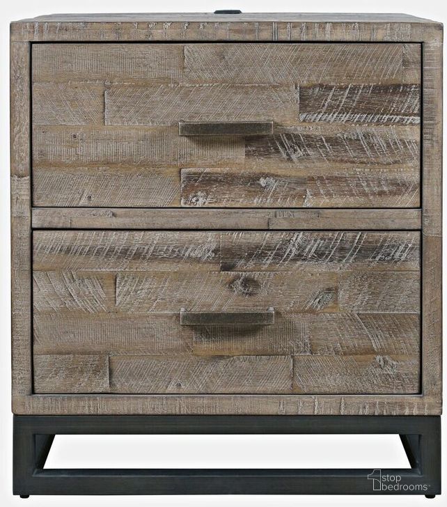 The appearance of East Hampton Modern Coastal 25 Inch Distressed Acacia Nightstand With USB Charging In Grey designed by Jofran in the modern / contemporary interior design. This grey piece of furniture  was selected by 1StopBedrooms from East Hampton Collection to add a touch of cosiness and style into your home. Sku: 2260-90. Product Type: Nightstand. Material: Plywood. Image1