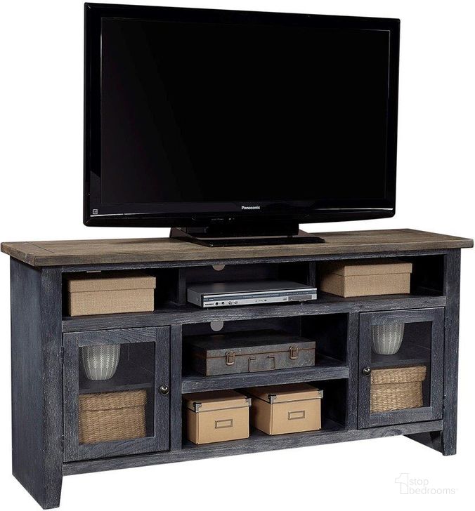 The appearance of Eastport 65 Inch Console With 2 Doors In Black designed by Aspenhome in the country / farmhouse interior design. This black piece of furniture  was selected by 1StopBedrooms from Eastport Collection to add a touch of cosiness and style into your home. Sku: WME1065-DBK. Material: Wood. Product Type: TV Console.