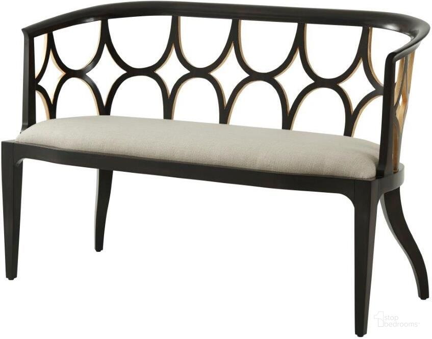 The appearance of Ebonised Connaught Settee designed by Theodore Alexander in the traditional interior design. This  piece of furniture  was selected by 1StopBedrooms from Theodore Alexander Collection to add a touch of cosiness and style into your home. Sku: 4502-021.1BFF. Material: Wood. Product Type: Settee.