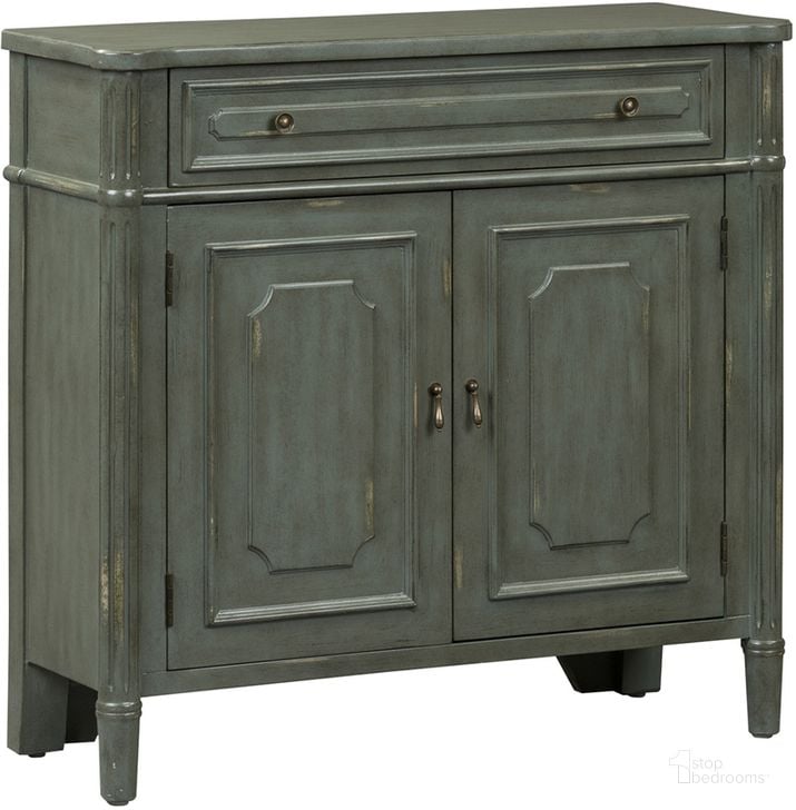 The appearance of Eclectic Living Gray and White Accent Cabinet designed by Liberty in the transitional interior design. This gray piece of furniture  was selected by 1StopBedrooms from Eclectic Living Accents Collection to add a touch of cosiness and style into your home. Sku: 2006-AC3836. Material: Wood. Product Type: Accent Cabinet. Image1