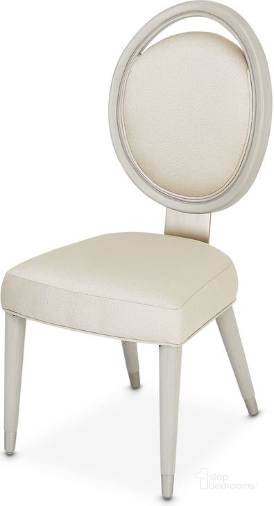The appearance of Eclipse Side Chair Set Of 2 In Moonlight designed by AICO in the modern / contemporary interior design. This moonlight piece of furniture  was selected by 1StopBedrooms from Eclipse Collection to add a touch of cosiness and style into your home. Sku: KI-ECLP003-135. Material: Wood. Product Type: Side Chair. Image1