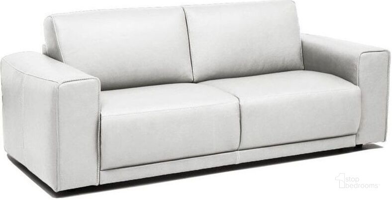 The appearance of Eden White Leather Sofa Bed designed by Bellini Modern Living in the transitional interior design. This white piece of furniture  was selected by 1StopBedrooms from Eden Collection to add a touch of cosiness and style into your home. Sku: Eden WHT. Product Type: Sofa. Image1