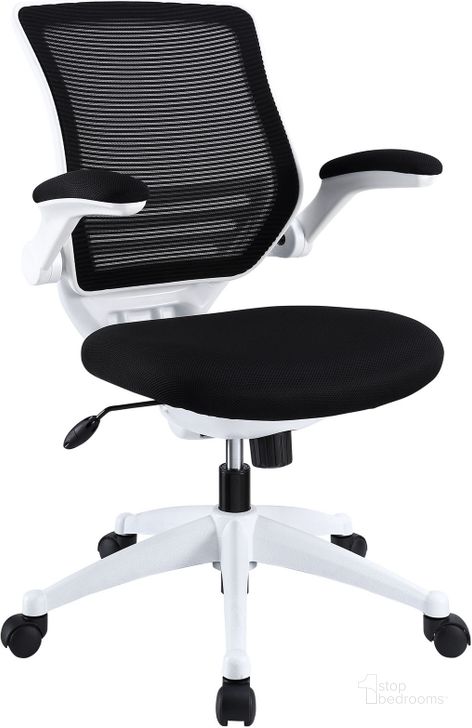 The appearance of Edge Black White Base Office Chair designed by Modway in the modern / contemporary interior design. This black piece of furniture  was selected by 1StopBedrooms from Edge Collection to add a touch of cosiness and style into your home. Sku: EEI-596-BLK. Product Type: Office Chair. Material: Foam. Image1