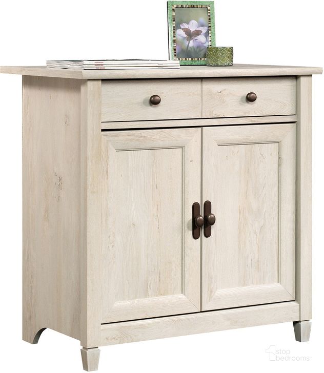 The appearance of Edge Water Utility Stand In Chalked Chestnut designed by Sauder in the country / farmhouse interior design. This chalked chestnut piece of furniture  was selected by 1StopBedrooms from Edge Water Collection to add a touch of cosiness and style into your home. Sku: 418794. Product Type: Cabinet. Material: Engineered Wood. Image1