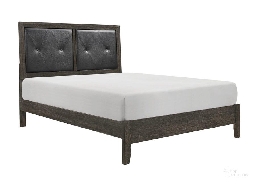 The appearance of Edina Dary Gray Queen Upholstered Panel Bed designed by Homelegance in the modern / contemporary interior design. This black and gray piece of furniture  was selected by 1StopBedrooms from Edina Collection to add a touch of cosiness and style into your home. Sku: 2145NP-1;2145NP-2;2145NP-3. Bed Type: Panel Bed. Material: Wood. Product Type: Panel Bed. Bed Size: Queen. Image1