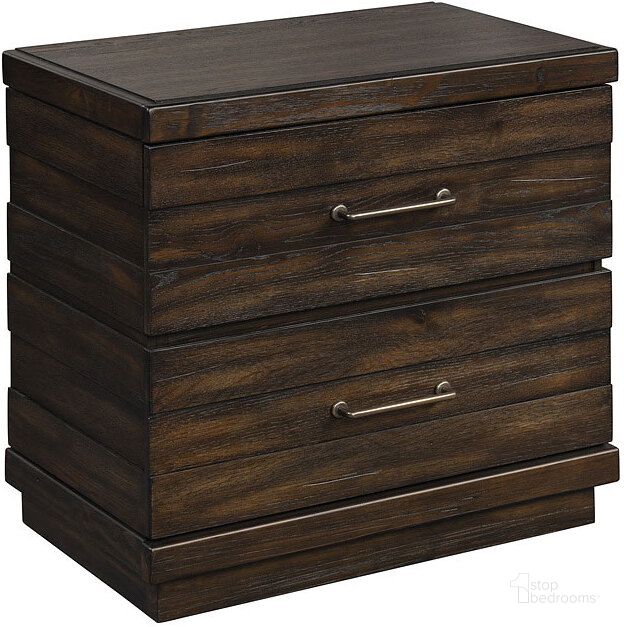 The appearance of Edison Nightstand designed by Bernards in the modern / contemporary interior design. This ebony piece of furniture  was selected by 1StopBedrooms from Edison Collection to add a touch of cosiness and style into your home. Sku: 1827-120. Product Type: Nightstand. Material: Pine. Image1
