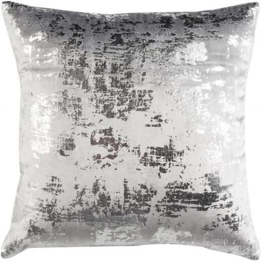 The appearance of Edmee Metallic Pillow PLS881B-2020 designed by Safavieh in the modern / contemporary interior design. This light gray piece of furniture  was selected by 1StopBedrooms from Edmee Collection to add a touch of cosiness and style into your home. Sku: PLS881B-2020. Material: Cotton. Product Type: Pillows and Throw. Image1
