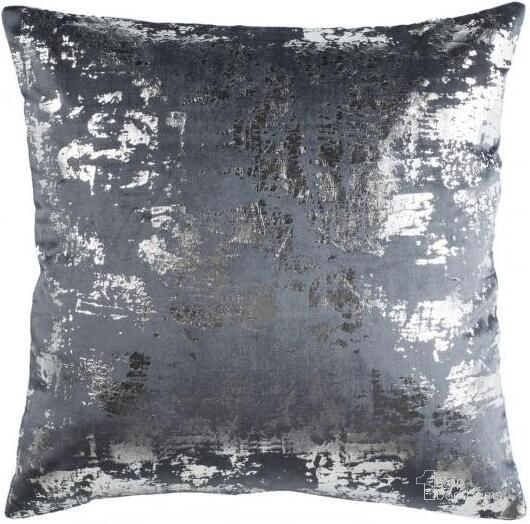 The appearance of Edmee Metallic Pillow PLS881D-2020 designed by Safavieh in the modern / contemporary interior design. This midnight blue piece of furniture  was selected by 1StopBedrooms from Edmee Collection to add a touch of cosiness and style into your home. Sku: PLS881D-2020. Material: Cotton. Product Type: Pillows and Throw. Image1