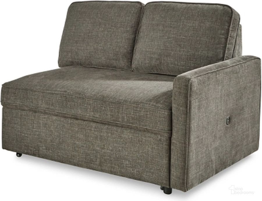 The appearance of Efrasier Charcoal Sleeper Sofa designed by Artisan Elegance in the modern / contemporary interior design. This charcoal piece of furniture  was selected by 1StopBedrooms from Efrasier Collection to add a touch of cosiness and style into your home. Sku: 2650545. Material: Fabric. Product Type: Sofa Sleeper. Orientation: RAF. Image1