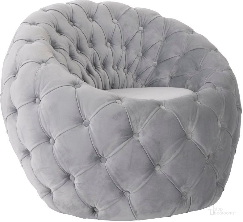 The appearance of Egg Chair In Cool Gray Velvet Fabric designed by Phillips Collection in the modern / contemporary interior design. This gray piece of furniture  was selected by 1StopBedrooms from  to add a touch of cosiness and style into your home. Sku: PH103580. Material: Fabric. Product Type: Chair.