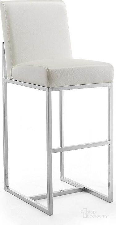 White and chrome bar stools clearance