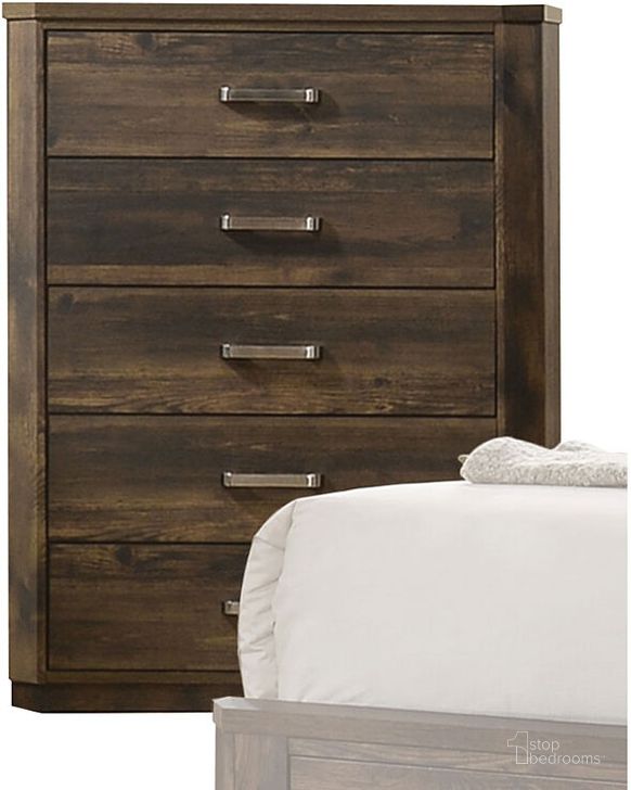 The appearance of Elettra Chest designed by ACME in the transitional interior design. This rustic walnut piece of furniture  was selected by 1StopBedrooms from Elettra Collection to add a touch of cosiness and style into your home. Sku: 24856. Material: Wood. Product Type: Chest. Image1