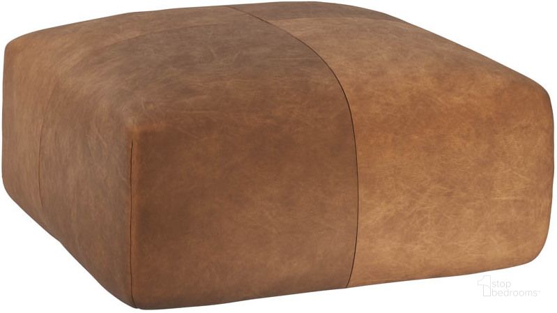 The appearance of Elio Ottoman In Cognac Leather designed by Sunpan in the modern / contemporary interior design. This cognac piece of furniture  was selected by 1StopBedrooms from Elio Collection to add a touch of cosiness and style into your home. Sku: 110084. Material: Leather. Product Type: Ottoman. Image1