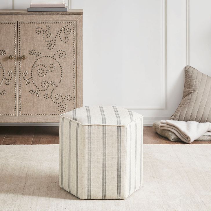 The appearance of Ellen Accent Ottoman In Natural designed by Olliix in the country / farmhouse interior design. This natural piece of furniture  was selected by 1StopBedrooms from Ellen Collection to add a touch of cosiness and style into your home. Sku: MT101-0013. Product Type: Ottoman. Material: MDF. Image1