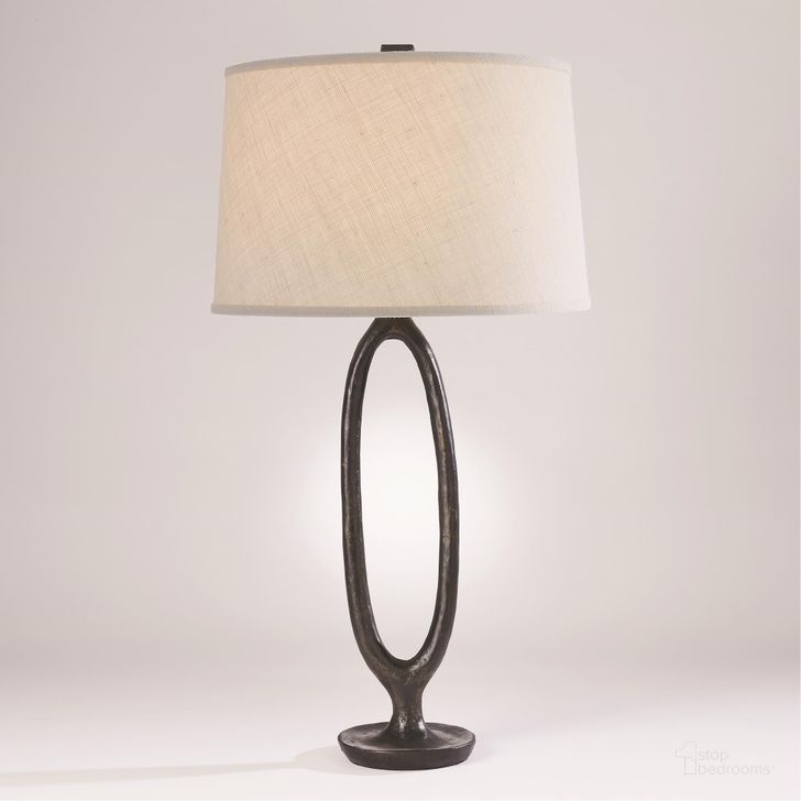The appearance of Ellipse Table Lamp In Bronze designed by Global Views in the modern / contemporary interior design. This bronze piece of furniture  was selected by 1StopBedrooms from Ellipse Collection to add a touch of cosiness and style into your home. Sku: 7.80572. Product Type: Table Lamp. Material: Iron. Image1