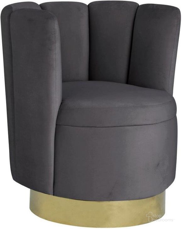 The appearance of Ellis Velvet Upholstered Swivel Accent Chair In Gray Velvet designed by Best Master Furniture in the modern / contemporary interior design. This gray piece of furniture  was selected by 1StopBedrooms from Ellis Collection to add a touch of cosiness and style into your home. Sku: HX11VG. Product Type: Accent Chair. Material: Velvet. Image1