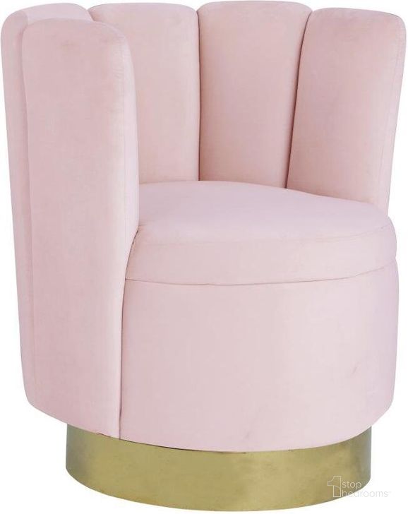 The appearance of Ellis Velvet Upholstered Swivel Accent Chair In Pink Velvet designed by Best Master Furniture in the modern / contemporary interior design. This pink piece of furniture  was selected by 1StopBedrooms from Ellis Collection to add a touch of cosiness and style into your home. Sku: HX11VP. Product Type: Accent Chair. Material: Velvet. Image1