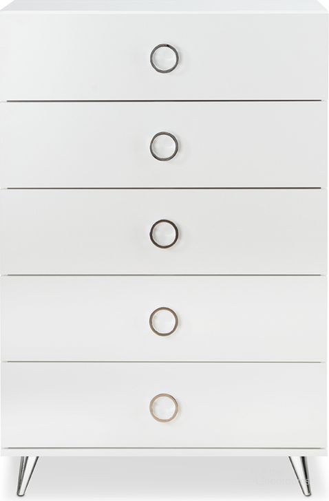 The appearance of Elms White Chest designed by ACME in the modern / contemporary interior design. This white piece of furniture  was selected by 1StopBedrooms from Elms Collection to add a touch of cosiness and style into your home. Sku: 97370. Material: Wood. Product Type: Chest. Image1