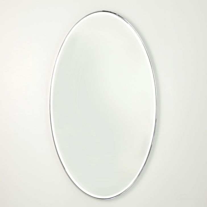 The appearance of Elongated Oval Large Mirror In Nickel designed by Global Views in the modern / contemporary interior design. This clear piece of furniture  was selected by 1StopBedrooms from Elongated Collection to add a touch of cosiness and style into your home. Sku: 8.82876. Material: Steel. Product Type: Accent Mirror. Image1