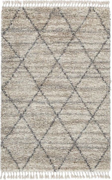 The appearance of Stancombe Beige and Gray 5' x 7' Rug designed by Harbour Home in the transitional interior design. This beige and gray piece of furniture  was selected by 1StopBedrooms from Stancombe Collection to add a touch of cosiness and style into your home. Sku: R404622. Material: Fabric. Product Type: Rug. Image1