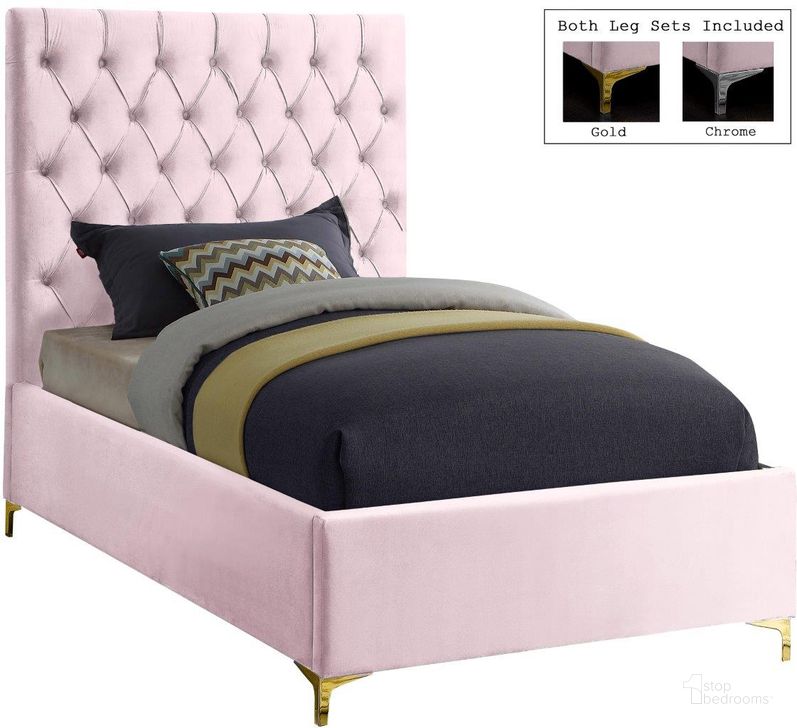 The appearance of Elzéar Pink Velvet Twin Bed designed by Furnique in the modern / contemporary interior design. This pink velvet piece of furniture  was selected by 1StopBedrooms from Elzéar Collection to add a touch of cosiness and style into your home. Sku: CruzPink-T-1;CruzPink-T-2. Bed Type: Platform Bed. Product Type: Platform Bed. Bed Size: Twin. Material: Velvet. Image1