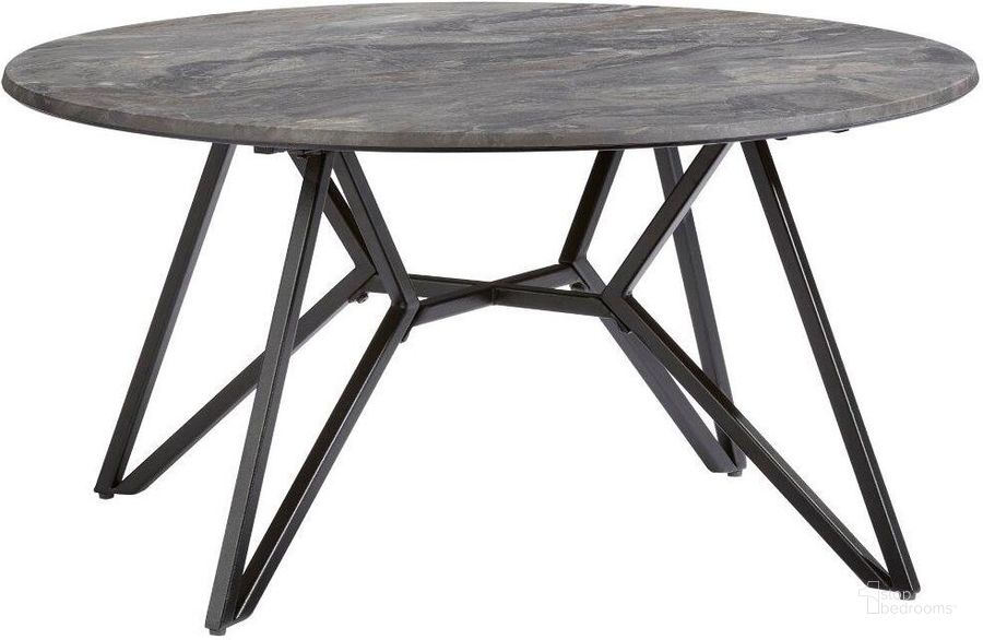 The appearance of Ember Gray And Black Cocktail Table designed by Progressive Furniture in the transitional interior design. This black and gray piece of furniture  was selected by 1StopBedrooms from Ember Collection to add a touch of cosiness and style into your home. Sku: T251-01. Material: Metal. Product Type: Cocktail Table. Image1