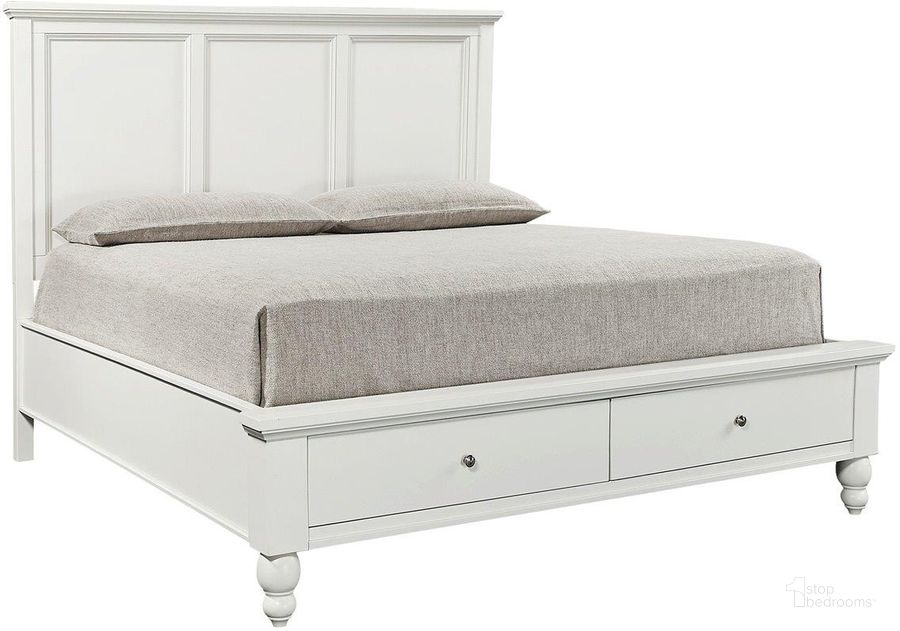 The appearance of Emeka White Queen Panel Bed 0qb24530063 designed by Bennett Interiors in the transitional interior design. This white piece of furniture  was selected by 1StopBedrooms from Emeka Collection to add a touch of cosiness and style into your home. Sku: ICB-492-WHT-KD-1;ICB-403-WHT-1;ICB-402L-WHT-1. Bed Type: Storage Bed. Material: Wood. Product Type: Storage Bed. Bed Size: Queen. Image1