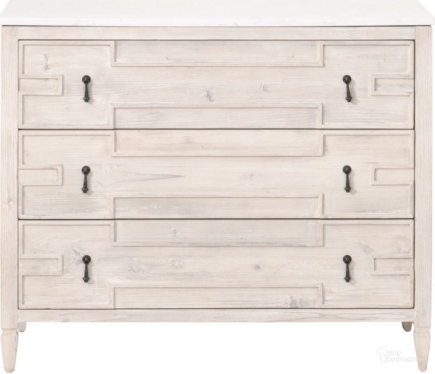 The appearance of Emerie Entry Cabinet designed by Essentials For Living in the transitional interior design. This white piece of furniture  was selected by 1StopBedrooms from Emerie Collection to add a touch of cosiness and style into your home. Sku: 8017.WW-PNE/WHTQ. Material: Wood. Product Type: Accent Cabinet. Image1
