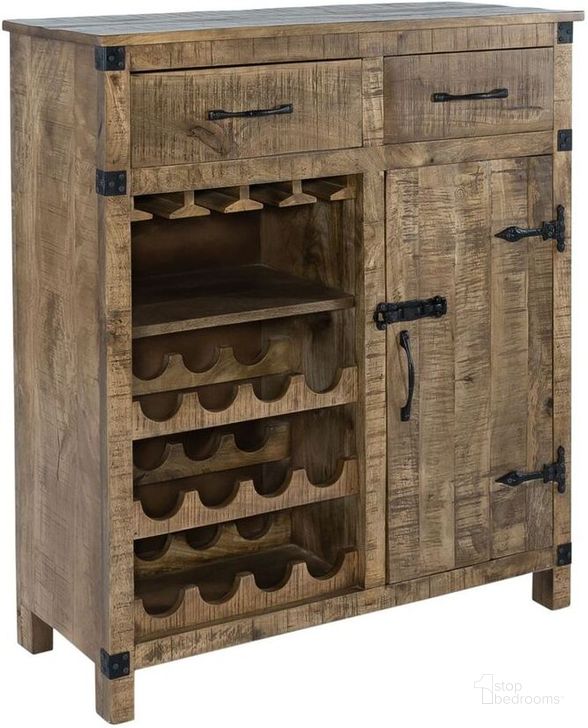 The appearance of Emerson Weathered Honey Wine Accent Cabinet designed by Liberty in the rustic / southwestern interior design. This brown piece of furniture  was selected by 1StopBedrooms from Emerson Collection to add a touch of cosiness and style into your home. Sku: 2080-AC3742. Material: Wood. Product Type: Accent Cabinet. Image1