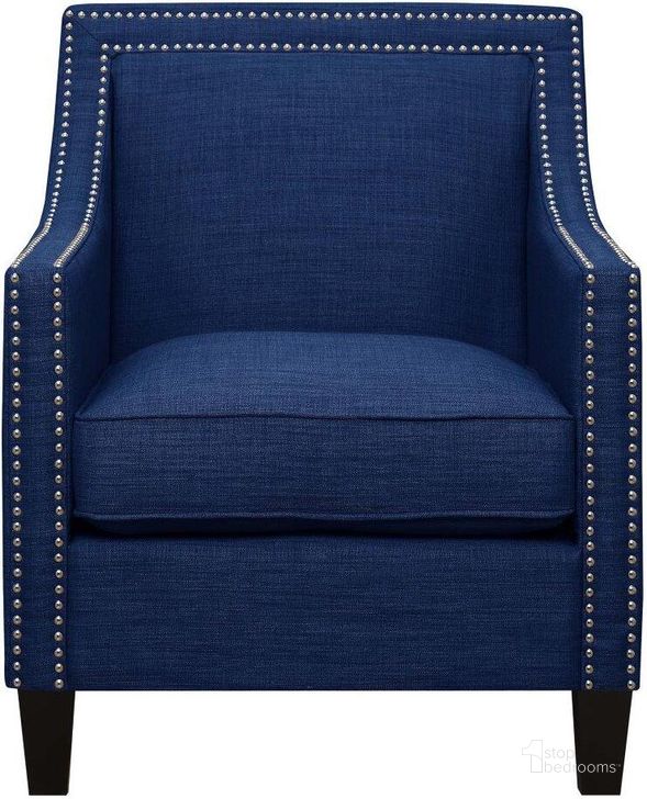The appearance of Emery Blue Chair designed by Picket House in the transitional interior design. This blue piece of furniture  was selected by 1StopBedrooms from Emery Collection to add a touch of cosiness and style into your home. Sku: UER080100CA. Material: Wood. Product Type: Living Room Chair. Image1