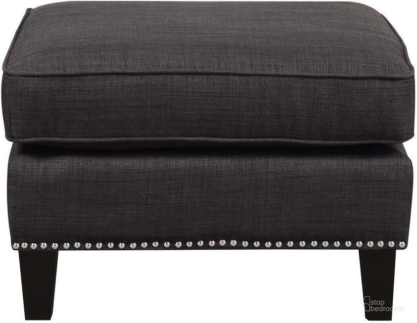 The appearance of Emery Charcoal Ottoman designed by Picket House in the transitional interior design. This charcoal piece of furniture  was selected by 1StopBedrooms from Emery Collection to add a touch of cosiness and style into your home. Sku: UER090000CA. Material: Wood. Product Type: Ottoman. Image1