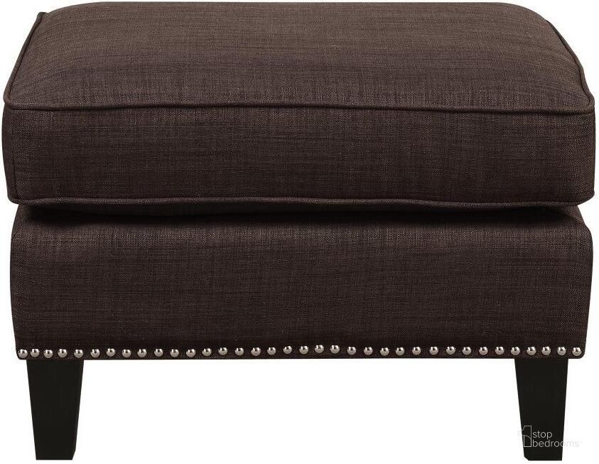 The appearance of Emery Chocolate Ottoman designed by Picket House in the transitional interior design. This gray piece of furniture  was selected by 1StopBedrooms from Emery Collection to add a touch of cosiness and style into your home. Sku: UER081000CA. Material: Wood. Product Type: Ottoman. Image1