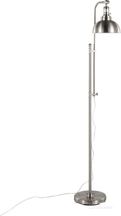 The appearance of Emery Floor Lamp in Nickel designed by Lumisource in the industrial interior design. This nickel piece of furniture  was selected by 1StopBedrooms from Emery Collection to add a touch of cosiness and style into your home. Sku: L-EMRYFL NI. Material: Metal. Product Type: Floor Lamp. Image1