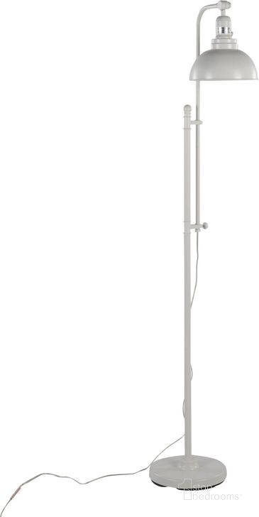 The appearance of Emery Floor Lamp in White Metal designed by Lumisource in the industrial interior design. This white piece of furniture  was selected by 1StopBedrooms from Emery Collection to add a touch of cosiness and style into your home. Sku: L-EMRYFL W. Material: Metal. Product Type: Floor Lamp. Image1