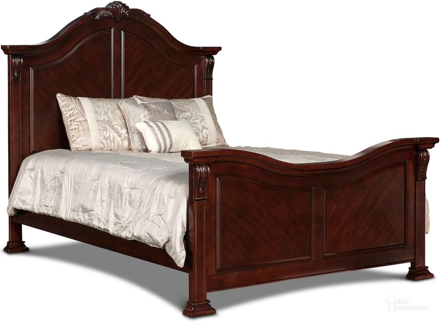 The appearance of Emilie Tudor Brown King Panel Bed designed by New Classic in the traditional interior design. This english tudor piece of furniture  was selected by 1StopBedrooms from Emilie Collection to add a touch of cosiness and style into your home. Sku: BH1841-110;BH1841-120;BH1841-330. Bed Type: Panel Bed. Product Type: Panel Bed. Bed Size: King. Image1
