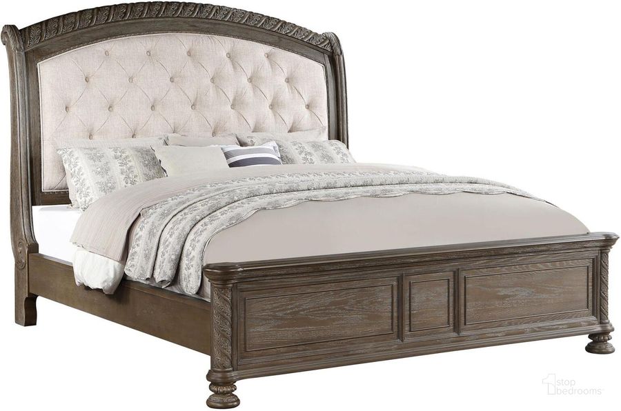 The appearance of Emmett Tufted Headboard Eastern King Panel Bed In Walnut and Beige designed by Coaster in the traditional interior design. This walnut and beige piece of furniture  was selected by 1StopBedrooms from Emmett Collection to add a touch of cosiness and style into your home. Sku: 224441KEB1;224441KEB2;224441KEB3. Bed Type: Panel Bed. Material: Wood. Product Type: Panel Bed. Bed Size: King. Image1
