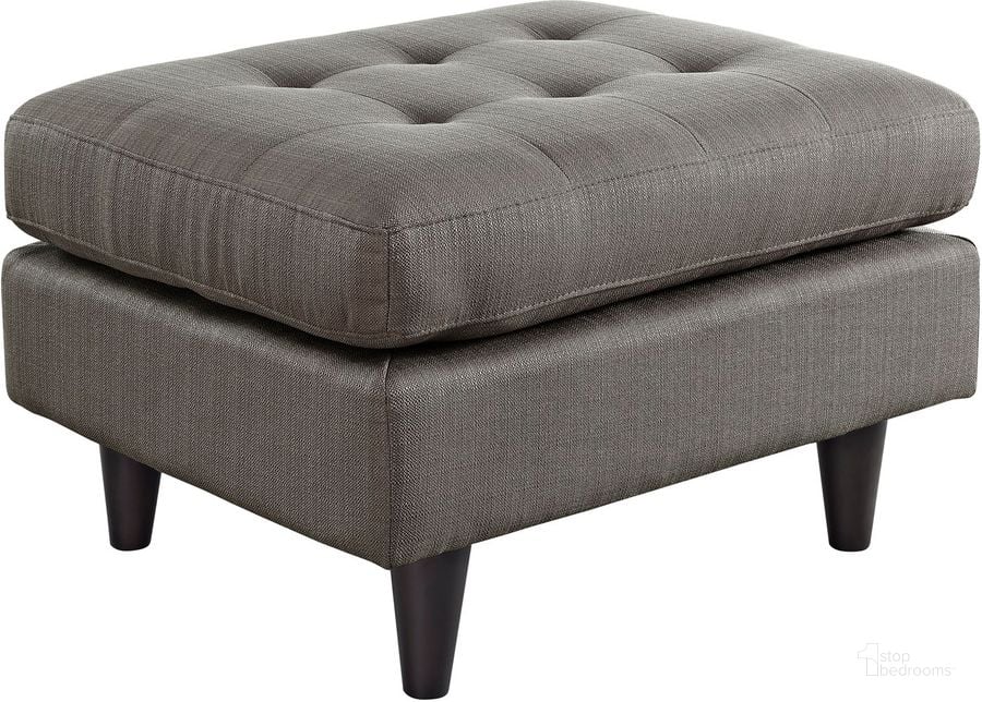 The appearance of Empress Granite Upholstered Fabric Ottoman designed by Modway in the modern / contemporary interior design. This granite piece of furniture  was selected by 1StopBedrooms from Empress Collection to add a touch of cosiness and style into your home. Sku: EEI-1667-GRA. Material: Polyester. Product Type: Ottoman. Image1