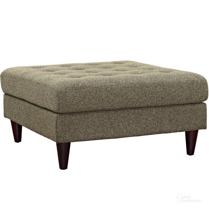 The appearance of Empress Upholstered Fabric Large Ottoman In Oatmeal designed by Modway in the transitional interior design. This oatmeal piece of furniture  was selected by 1StopBedrooms from Empress Collection to add a touch of cosiness and style into your home. Sku: EEI-2139-OAT. Material: Fabric. Product Type: Ottoman. Image1