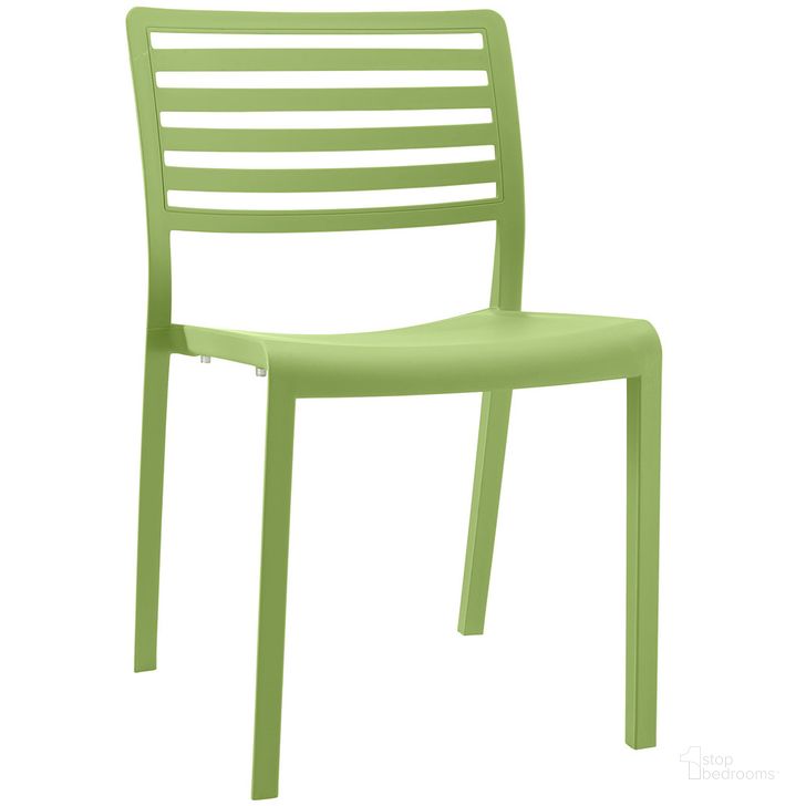 The appearance of Enable Dining Chair In Green designed by Modway in the modern / contemporary interior design. This green piece of furniture  was selected by 1StopBedrooms from Enable Collection to add a touch of cosiness and style into your home. Sku: EEI-1711-GRN. Material: Polypropylene. Product Type: Dining Chair. Image1