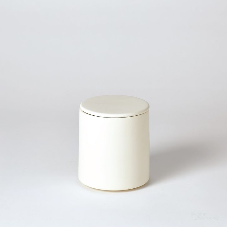 The appearance of Encircle Small Canister With Cork Lid In Chalk designed by Global Views in the modern / contemporary interior design. This white piece of furniture  was selected by 1StopBedrooms from Encircle Collection to add a touch of cosiness and style into your home. Sku: BB-1.10061. Material: Ceramic. Product Type: Decorative Accessory. Image1
