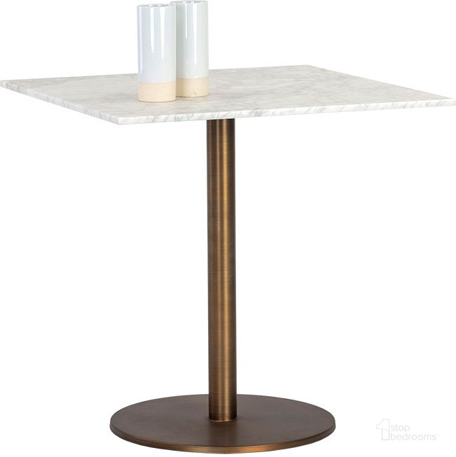 The appearance of Enco Bistro Table - Square - 30 Inch designed by Sunpan in the modern / contemporary interior design. This white piece of furniture  was selected by 1StopBedrooms from Enco Collection to add a touch of cosiness and style into your home. Sku: 106293. Table Base Style: Pedestal. Table Top Shape: Square. Material: Marble. Product Type: Dining Table. Size: 30". Image1
