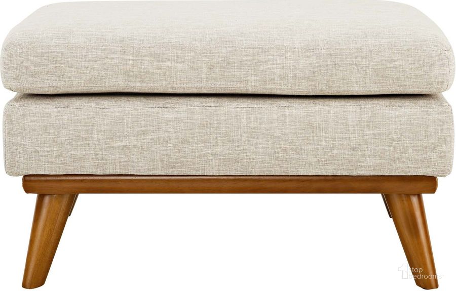 The appearance of Engage Beige Upholstered Fabric Ottoman designed by Modway in the modern / contemporary interior design. This beige piece of furniture  was selected by 1StopBedrooms from Engage Collection to add a touch of cosiness and style into your home. Sku: EEI-1797-BEI. Material: Wood. Product Type: Ottoman. Image1
