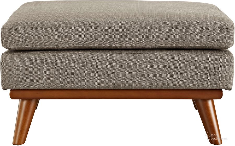 The appearance of Engage Granite Upholstered Fabric Ottoman designed by Modway in the modern / contemporary interior design. This granite piece of furniture  was selected by 1StopBedrooms from Engage Collection to add a touch of cosiness and style into your home. Sku: EEI-1797-GRA. Material: Wood. Product Type: Ottoman. Image1