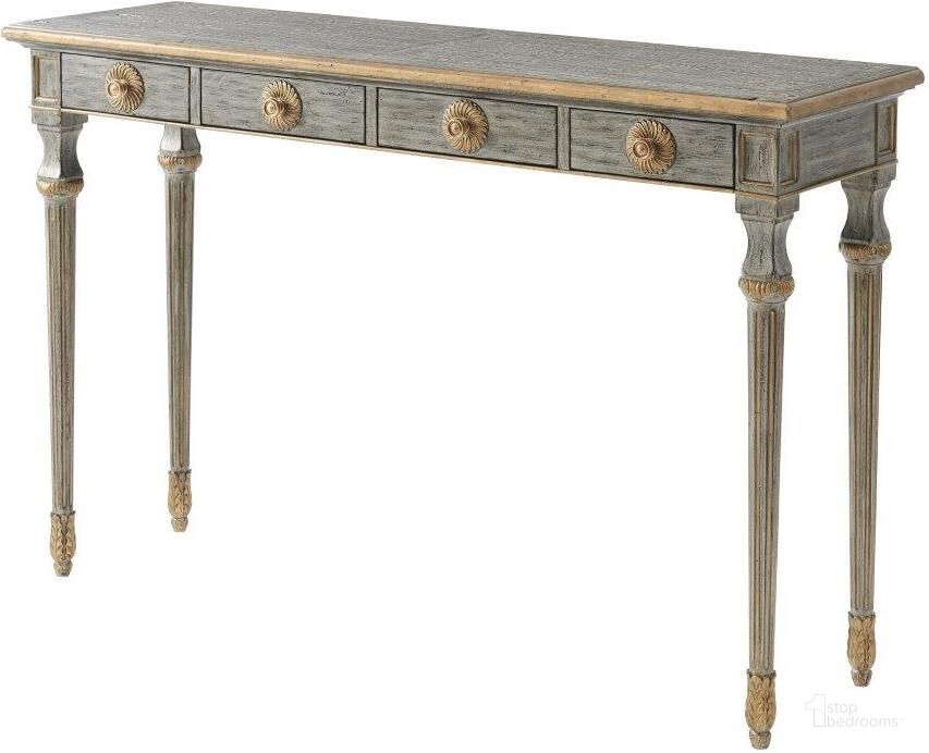 The appearance of English Epitome Console Table designed by Theodore Alexander in the country / farmhouse interior design. This  piece of furniture  was selected by 1StopBedrooms from Classic Yet Casual Collection to add a touch of cosiness and style into your home. Sku: 5302-093. Material: Wood. Product Type: Console Table.