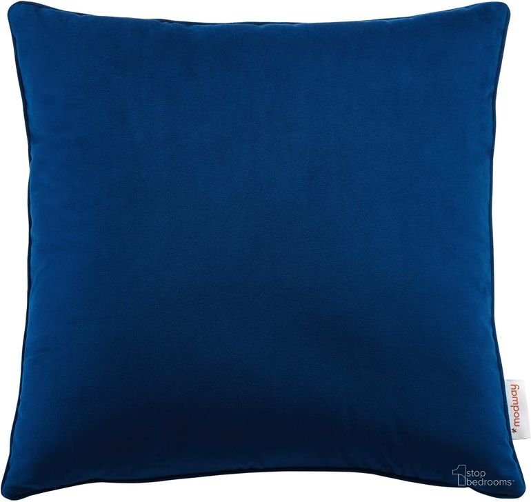 The appearance of Enhance 18 Inch Performance Velvet Throw Pillow In Navy designed by Modway in the modern / contemporary interior design. This navy piece of furniture  was selected by 1StopBedrooms from Enhance Collection to add a touch of cosiness and style into your home. Sku: EEI-4697-NAV. Product Type: Pillows and Throw. Material: Velvet. Image1