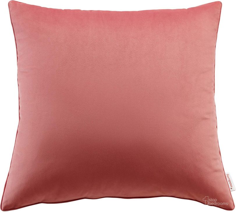 The appearance of Enhance 24 Inch Performance Velvet Throw Pillow In Blossom designed by Modway in the modern / contemporary interior design. This blossom piece of furniture  was selected by 1StopBedrooms from Enhance Collection to add a touch of cosiness and style into your home. Sku: EEI-4701-BLO. Product Type: Pillows and Throw. Material: Velvet. Image1