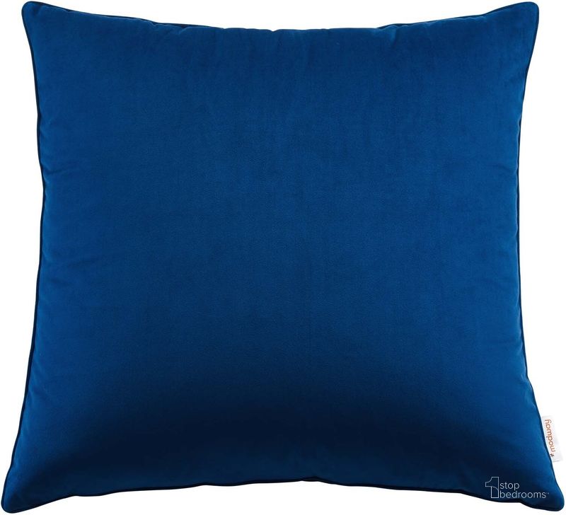 The appearance of Enhance 24 Inch Performance Velvet Throw Pillow In Navy designed by Modway in the modern / contemporary interior design. This navy piece of furniture  was selected by 1StopBedrooms from Enhance Collection to add a touch of cosiness and style into your home. Sku: EEI-4701-NAV. Product Type: Pillows and Throw. Material: Velvet. Image1