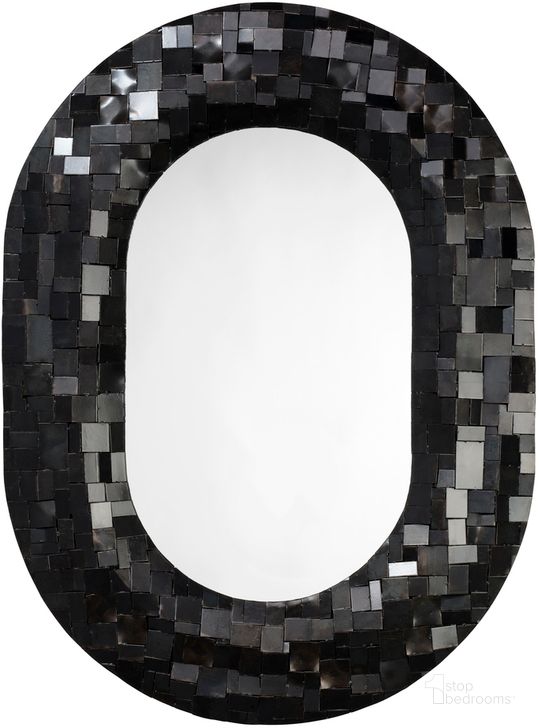 The appearance of Enigma Mirror In Black designed by Jamie Young Company in the modern / contemporary interior design. This black piece of furniture  was selected by 1StopBedrooms from Enigma Collection to add a touch of cosiness and style into your home. Sku: 6ENIG-MIBK. Product Type: Accent Mirror. Material: Iron. Image1